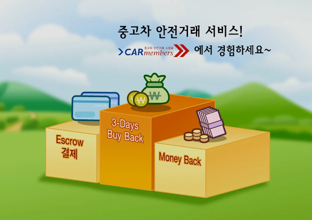 카멤버스 중고차 에스크로 결제 애니메이션 상세 이미지 3